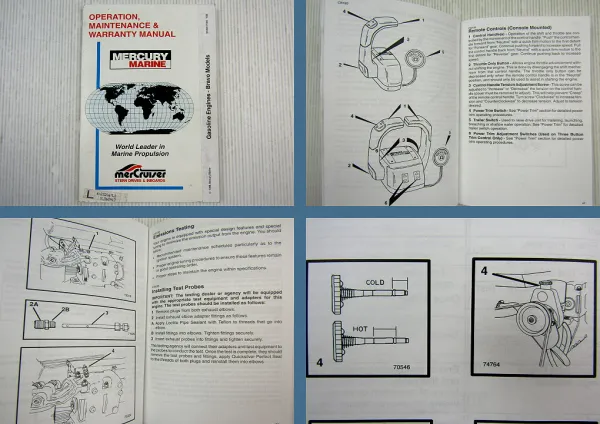 Mercruiser Stern Drive Gasoline Engine Bravo Models Operation Maintenance Manual