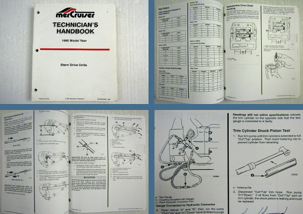 Mercruiser Stern Drive Units Model Year 1995 Technicians Handbook