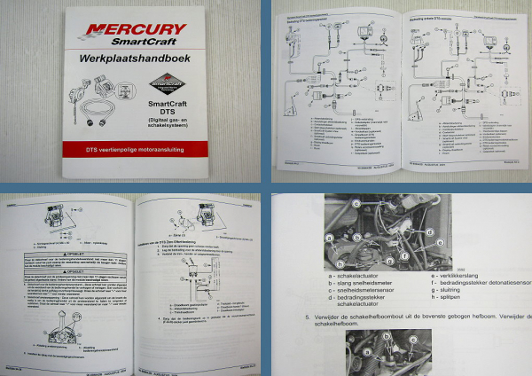 Mercury SmartCraft DTS Werkplaatshandboek veertienpolige motoraansluiting