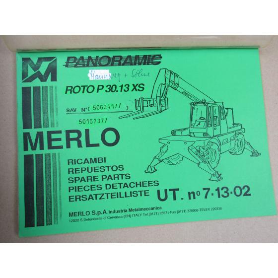 Merlo Roto P30.13 XS Teleskopstapler Ersatzteilliste Bildkatalog Parts List 90er