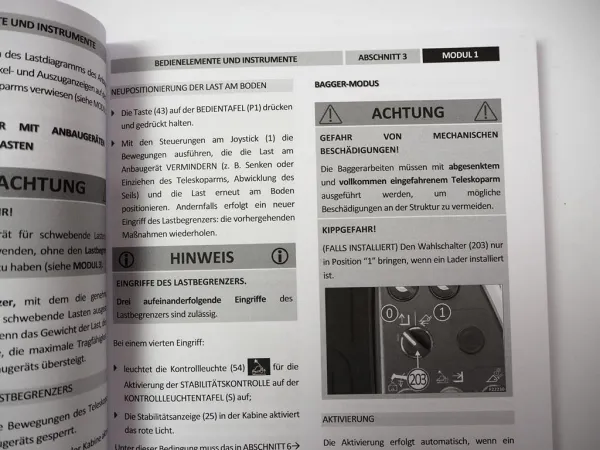 Merlo TF33.7 115 Teleskop Stapler Betriebsanleitung Wartung Ersatzteilliste 2020