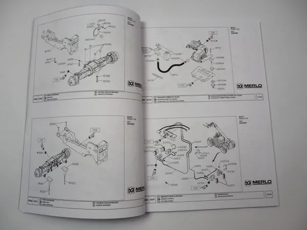 Merlo TF33.7 115 Teleskop Stapler Betriebsanleitung Wartung Ersatzteilliste 2020