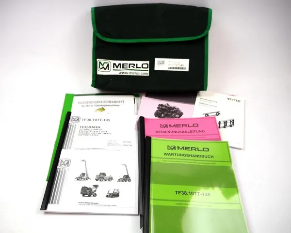 Merlo TF38.10 TT 145 Teleskoplader Betriebsanleitung Bedienung Wartung Ersatzteilliste 2022