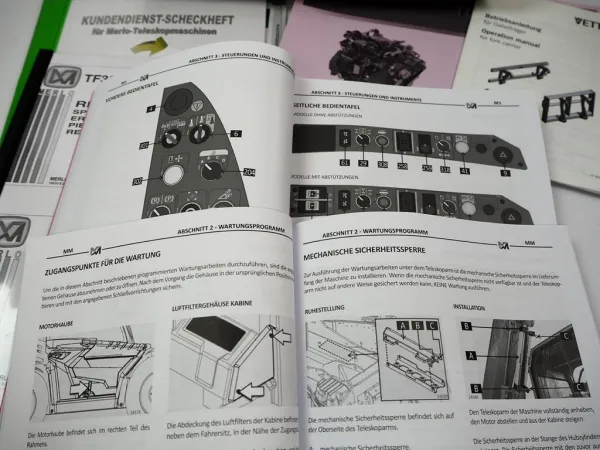 Merlo TF38.10 TT 145 Teleskoplader Betriebsanleitung Bedienung Wartung Ersatzteilliste 2022