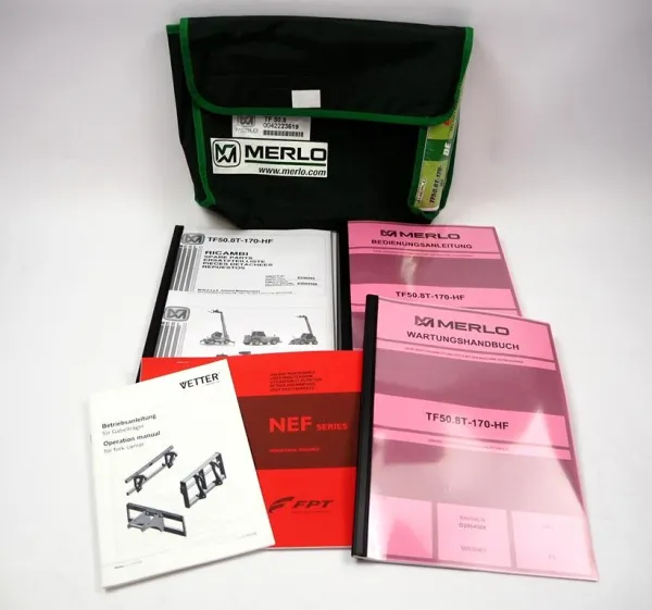 Merlo TF50.8T 170 HF Teleskoplader Betriebsanleitung Bedienung Wartung Ersatzteilliste 2022