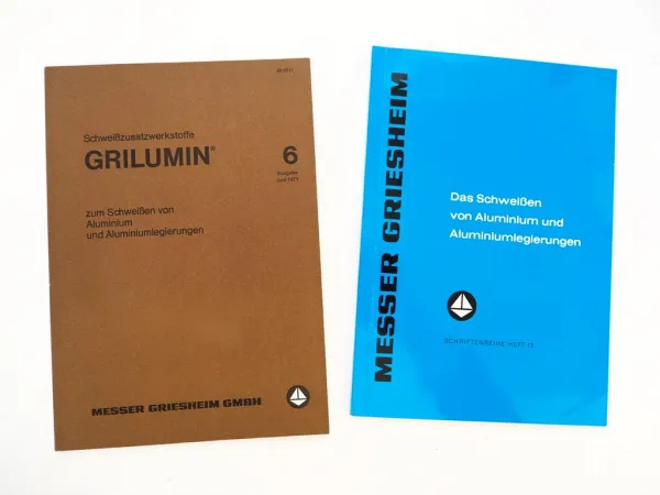 Messer Griesheim Schweißen von Aluminium und Aluminiumlegierungen 1970/80er J.