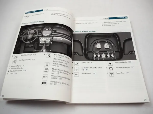 Mini Clubman Betriebsanleitung Bedienungsanleitung 2018 Bordbuch