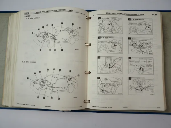 Mitsubishi 3000 GT Electrical Wiring Schaltpläne Elektrik 1993 1994 - 1999