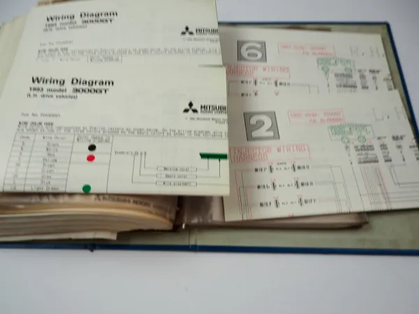 Mitsubishi 3000 GT Electrical Wiring Schaltpläne Elektrik 1993 1994 - 1999