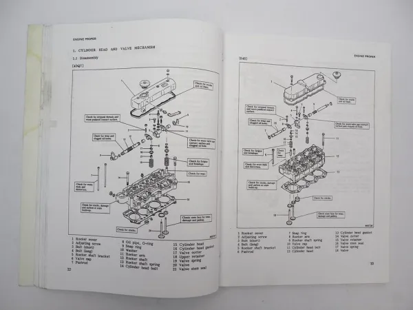 Mitsubishi 4DQ7 S4S Diesel Engine for FD 10 - 35 Forklift Service Manual 1991