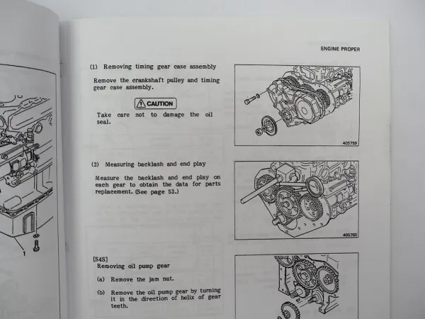 Mitsubishi 4DQ7 S4S Diesel Engine for FD 10 - 35 Forklift Service Manual 1991