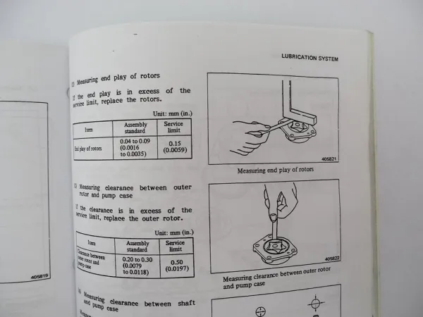 Mitsubishi 4DQ7 S4S Diesel Engine for FD 10 - 35 Forklift Service Manual 1991