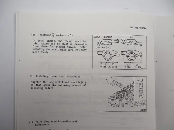 Mitsubishi 4DQ7 S4S Diesel Motor für FD 10 - 35 Stapler Werkstatthandbuch 1991