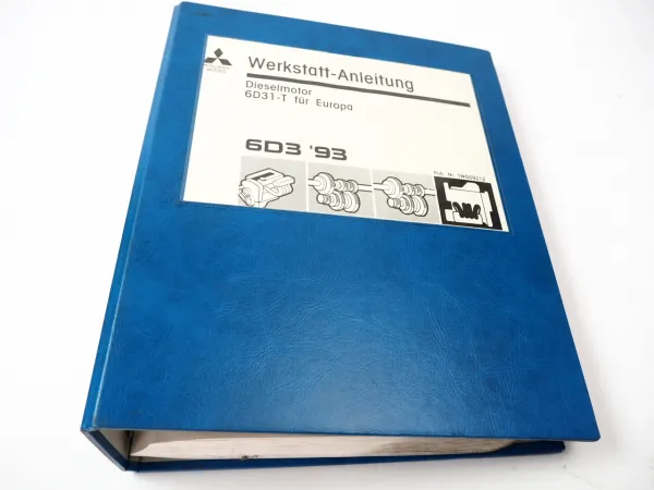 Mitsubishi 6D3 6D31-T2 Dieselmotor Werkstatthandbuch 1993 im Canter FH