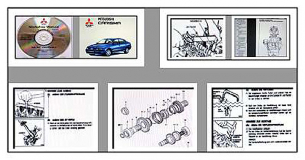 Mitsubishi Carisma MJ 1996 - 2001 DA1 DA2 Werkstatthandbuch CD