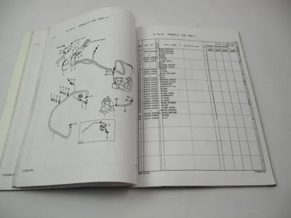 Mitsubishi FB16 18 20 KT Forklift Truck EFB4A/5A Parts List Ersatzteilliste 2000