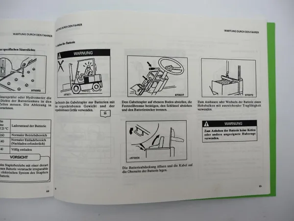 Mitsubishi FBC 15 20 25 30 Gabelstapler LX Modell Betriebsanleitung Wartung 1993
