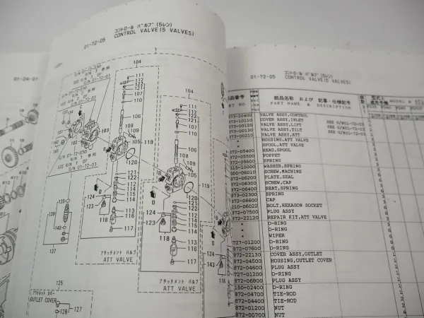 Mitsubishi FD 35 40 45 50C 50 Lift Truck EF19B/28A Parts List Ersatzteilliste 97