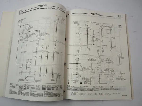 Mitsubishi Galant EA0 2001 Schaltpläne Elektrik Verdrahtungsanleitung Ergänzung