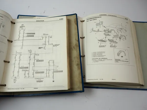 Mitsubishi Galant / Hatchback E50 HJ 1993 - 1996 Werkstatthandbuch Schaltpläne