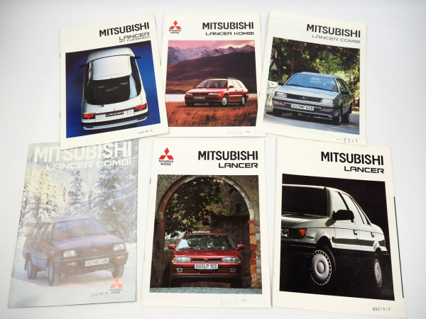 Mitsubishi Lancer Limousine Fliessheck Kombi 6x Prospekt 1989/93