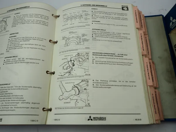 Mitsubishi Motor & Getriebe Werkstatthandbuch 1981 -1986 Reparaturanleitung