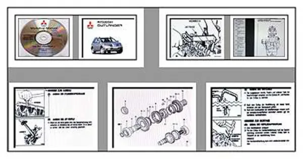Mitsubishi Outlander CW8W 2007 Werkstatthandbuch CD Reparaturanleitung