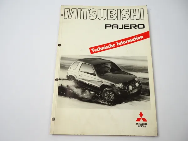 Mitsubishi Pajero 2500 TD 3000 V6 Technische Information 1991
