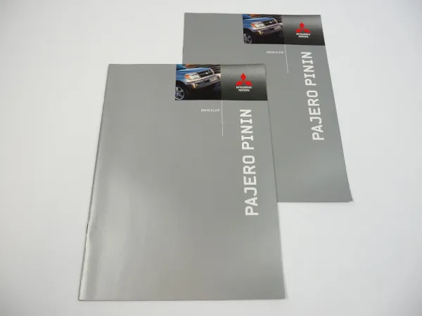 Mitsubishi Pajero PininTechnische Daten Ausstattung 2x Prospekt 2005