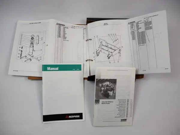 Mitsubishi PBV20K Hubwagen Betriebsanleitung Ersatzteilkatalog Schaltplan 2005