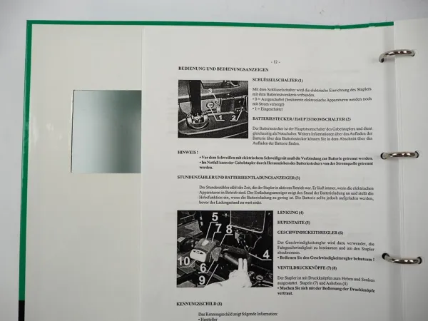 Mitsubishi SBP12K Hubstapler Betriebsanleitung Ersatzteilkatalog Schaltplan 04