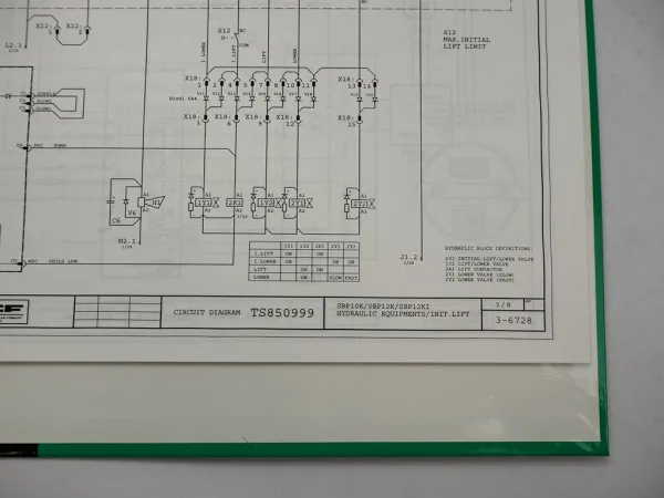 Mitsubishi SBP12K Hubstapler Betriebsanleitung Ersatzteilkatalog Schaltplan 04