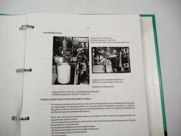 Mitsubishi SBP16KI Hubstapler Betriebsanleitung Ersatzteilliste Schaltplan 2004