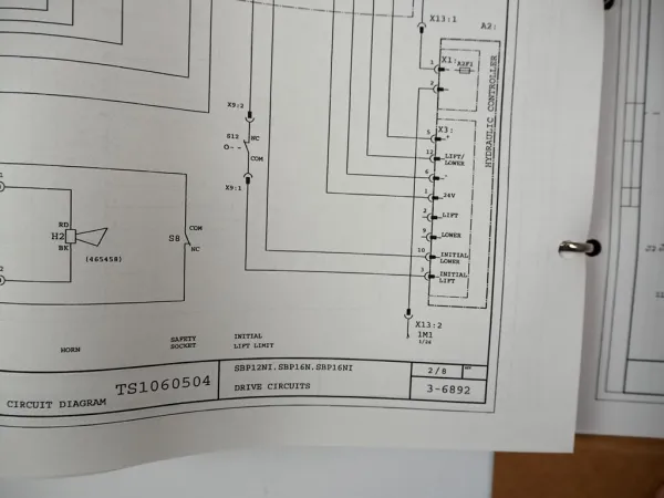 Mitsubishi SBP16M Forklift Parts List Hubwagen Ersatzteilliste Schaltplan 2008