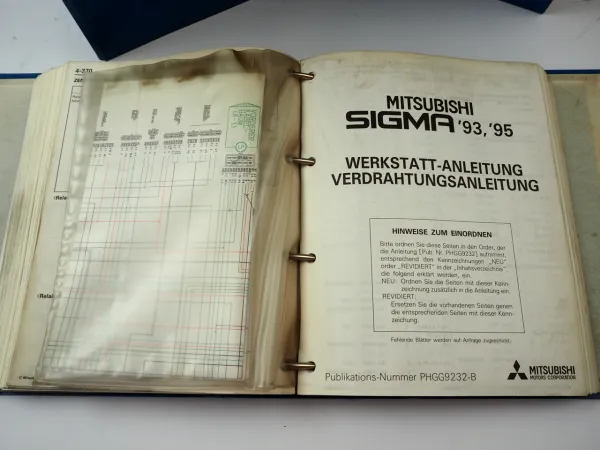 Mitsubishi Sigma F16A Reparaturanleitung Werkstatthandbuch Schaltpläne