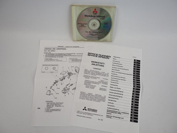 Mitsubishi Space Runner 2000 Reparaturanleitung Werkstatthandbuch CD