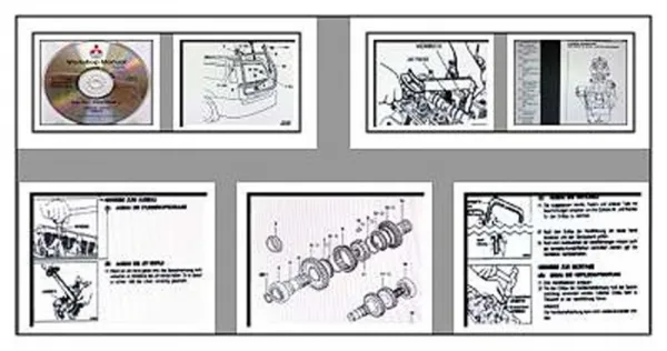 Mitsubishi Space Runner Wagon N10 - N40 1992 - 1998 Werkstatthandbuch CD