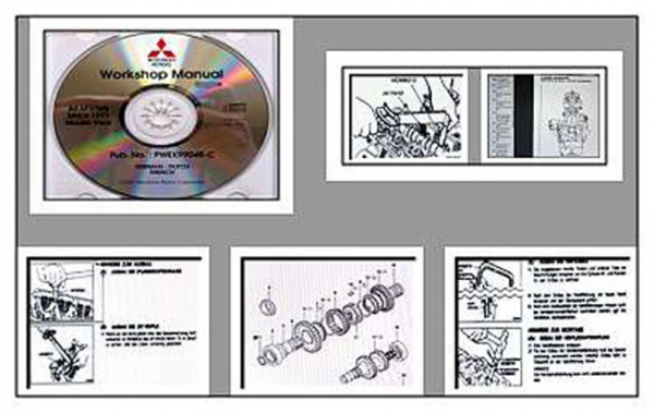 Mitsubishi Werkstatthandbuch alle Motoren 1991 - 2003 von L200 bis Pajero