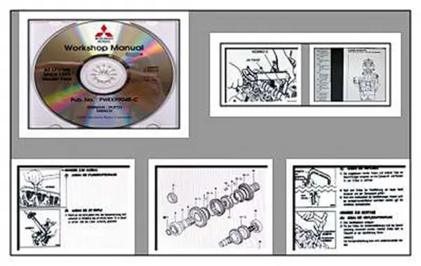 Mitsubishi Werkstatthandbuch alle Motoren 1991 - 2004 von L200 bis Pajero