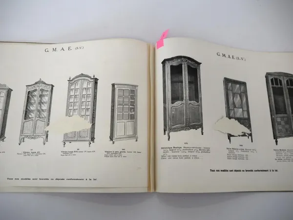 Möbel Katalog ca 1920 Jugendstil Art Deco Ligny Paris Manufacture d Ameublements