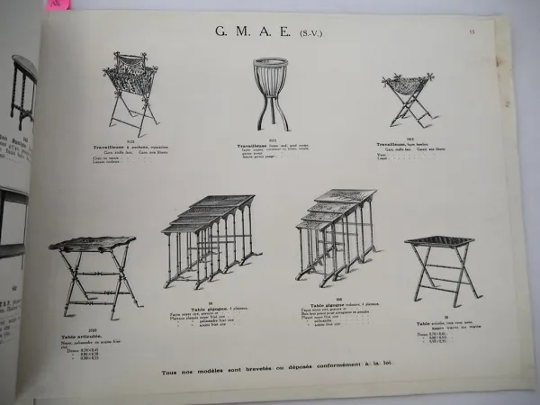 Möbel Katalog ca 1920 Jugendstil Art Deco Ligny Paris Manufacture d Ameublements