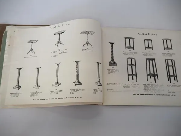 Möbel Katalog ca 1920 Jugendstil Art Deco Ligny Paris Manufacture d Ameublements