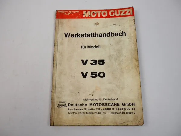 Moto Guzzi V35 V50 Werkstatthandbuch Reparaturanleitung 1979