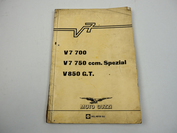 Moto Guzzi V7 700 750 ccm V850 G.T. Motorrad Werkstatthandbuch Reparatur