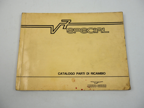 Moto Guzzi V7 Special Ersatzteilliste Catalogo Parti di Ricambio 1974