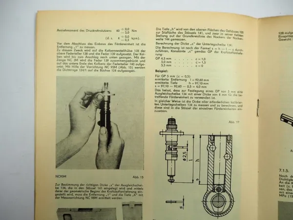 Motorpal PPM Einspritzpumpe für Dieselmotor Zetor Tatra Werkstatthandbuch 1978