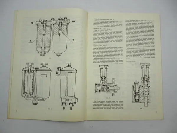 Motorpal PVBg PVA Einspritzanlage für Dieselmotor Werkstatthandbuch 1985