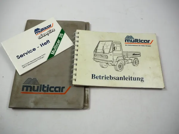Multicar M26 + A/L/AL LD ALD & H - HALD Betriebsanleitung 1999 Pflege & Wartung