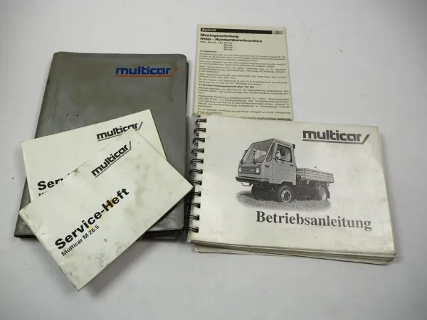 Multicar M26 Euro III Betriebsanleitung & Serviceheft 2005 Pflege Wartung
