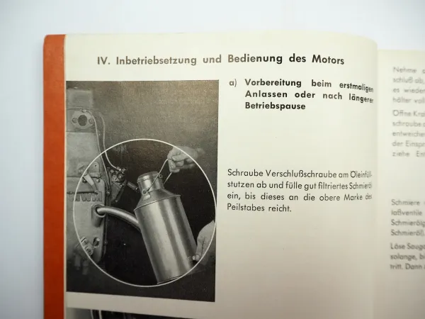 MWM KD 12 E Z Dieselmotor Betriebsanleitung Bedienung Ersatzteilliste 1952